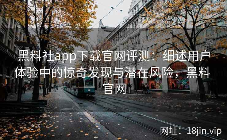 黑料社app下载官网评测：细述用户体验中的惊奇发现与潜在风险，黑料 官网