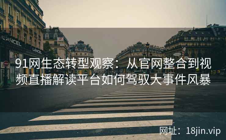 91网生态转型观察：从官网整合到视频直播解读平台如何驾驭大事件风暴