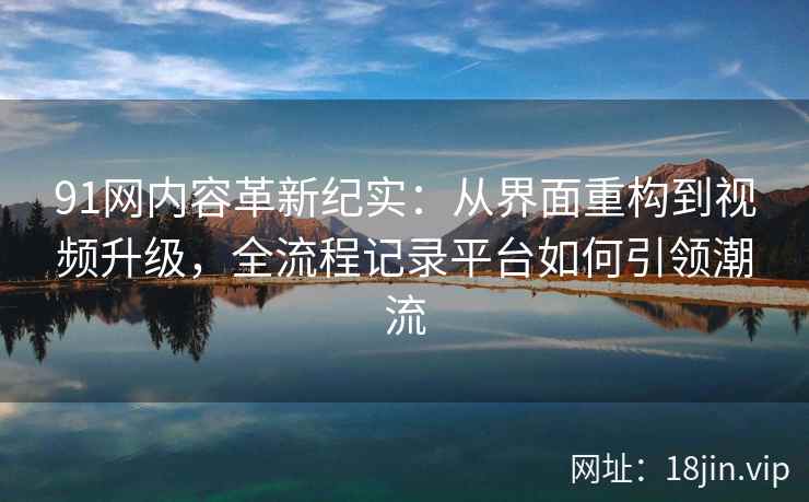 91网内容革新纪实：从界面重构到视频升级，全流程记录平台如何引领潮流
