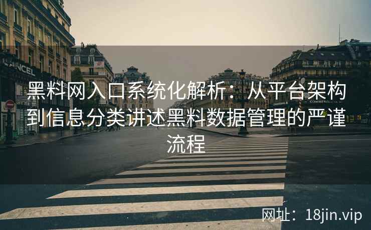 黑料网入口系统化解析：从平台架构到信息分类讲述黑料数据管理的严谨流程