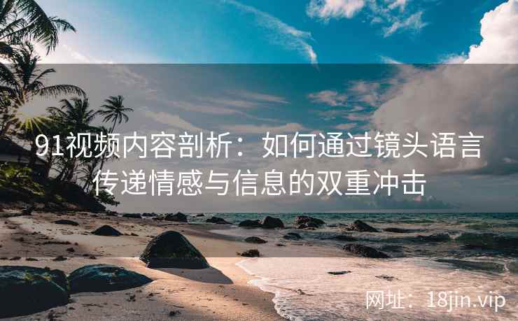 91视频内容剖析：如何通过镜头语言传递情感与信息的双重冲击