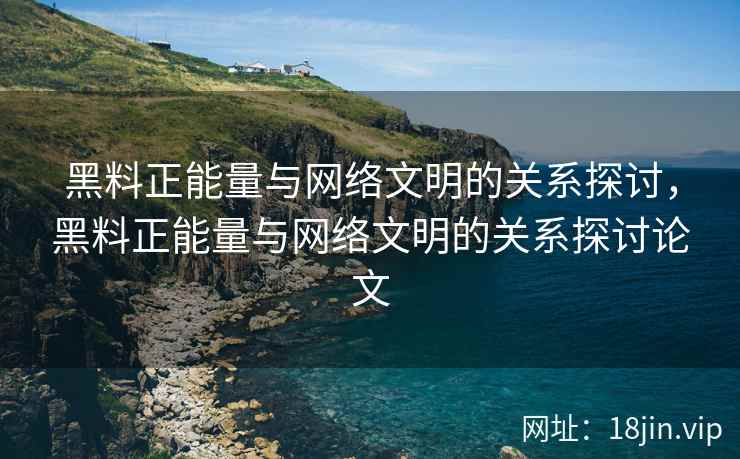黑料正能量与网络文明的关系探讨，黑料正能量与网络文明的关系探讨论文